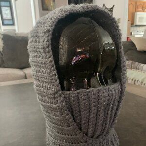#14- Hand Crocheted Women's Hood Scarf Beanie